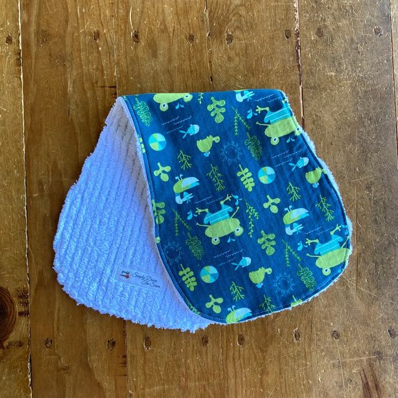 Brand new never used handmade baby boy burp cloths, soft and absorbent burp rags - Picture 8 of 10
